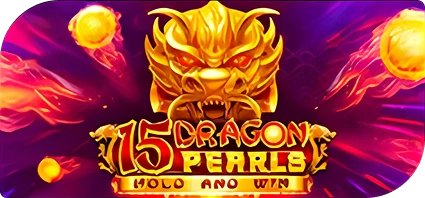 Image "15 Dragon Pearls" – Slot game "15 Dragon Pearls" with a dragon theme and golden pearls in the design