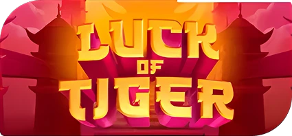 Image "Luck of Tigers" – Slot game "Luck of Tigers" with a colorful tiger-themed design and bold lettering