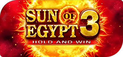 Image "Sun of Egypt 3" – Slot game "Sun of Egypt 3" with an Egyptian theme and a golden sun